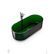 Ванна отдельностоящая Knief Ellipse Shape (1700х750х560) из полимерного материала, цвет: 19 Blackish Green, 0700-AL497-19