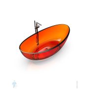 Ванна отдельностоящая Knief Oval Shape (1800х927х565) из полимерного материала, цвет: 08 Crystal Orange, 0700-050-08