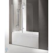 Шторка на ванну CEZARES ECO левая (1200х1400) V-21-120/140-P-Cr-L складная, стекло мат, профиль хром