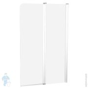 Шторка на ванну RAVAK CVS2-100 R (990х1500) правая, профиль белый, стекло Transparent