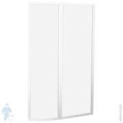 Шторка на ванну RAVAK VSK2 ROSA 150 R (915-935х1500) правая, профиль белый, стекло Transparent