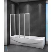 Шторка на ванну CEZARES RELAX-V-4-100/140-C-Bi (1000х1400) раздвижная, стекло прозрачное