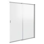 Шторка для ванны GOOD DOOR BAS SCREEN SL-100-C-CH (100х140) 2 ств.сдвиж. со скрыт. доводч.,стекл 4мм