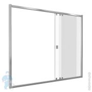 Шторка GOOD DOOR BAS SCREEN WTW-130-C-CH 1300х1400 мм, стекло прозрачное, профиль хром