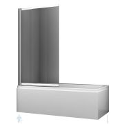 Шторка на ванну WasserKraft Main 800х1400 41S02-80 WasserSchutz Fixed с фиксатором, стекло прозрачное,профиль серебристый
