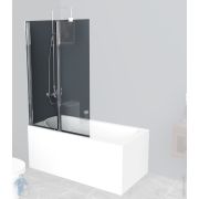Шторка для ван BelBagno Uno (1200x1500) UNO-V-2-120/150-C-Cr поворотная,стекло прозр/профиль хром