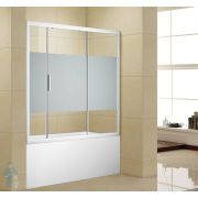 Шторка на прямоугольную ванну AQUANET Practic 1820х1500 прозрачное стекло/профиль хром 243614