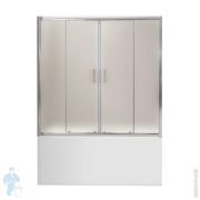 Шторка для ванн BelBagno Uno (1700x1450) UNO-VF-2-170/145-P-Cr раздвижная,стекло текстурное/хром