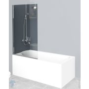 Шторка для ванн BelBagno Uno (850x1500) UNO-V-1-85/150-C-Cr распашная,стекло прозрачное/профиль хром