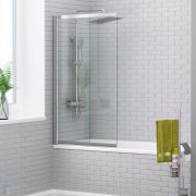 %Шторка на ванну WasserKraft Main 41S02-100 LM (1000х1400) раздвижная, левая, стекло мат/профиль хро