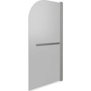Шторка для ванны GOOD DOOR BAS SCREEN H-HT-80-C-CH (80х140) 1 ств.распашная+ручка, стекло 5 мм