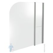 Шторка для ванны GOOD DOOR BAS SCREEN HS-100-C-CH 100х140 1ств.распаш.+неподвиж.с полочк.,стекл 5мм
