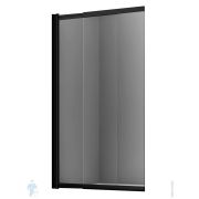 Шторка на ванну WasserKRAFT Dill 800х1400 61S02-80 WasserSchutz Fixed с фиксатором,стекло прозр./проф. черн. мат