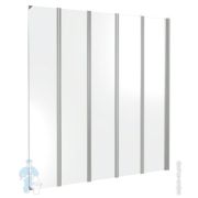 Шторка для ванны GOOD DOOR BAS SCREEN GR5-120-C-CH (120х140) 5 ств.складная,стекло 6 мм