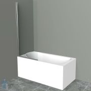 %Шторка на ванну BelBagno Uno (700х1500) UNO-V-1-70/150-C-Cr стекло прозрачное, хром