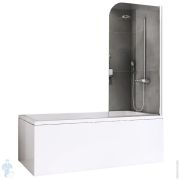 Шторка на ванну ABBER Ewiges Wasser AG52100 (1000х1400) распашная, стекло 6мм прозрачное/хром