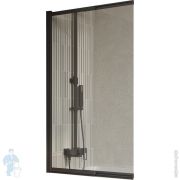 Шторка на ванну BELBAGNO LUCE-VF-11-80/145-C-NERO (800-815х1450) стекло прозрач./профиль черный