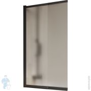 Шторка на ванну BELBAGNO LUCE-VF-11-90/145-P-NERO (900-915х1450) стекло рифлен./профиль черный мат