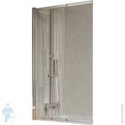 Шторка на ванну BELBAGNO LUCE-VF-11-100/145-C-Cr (1000-1015х1450) стекло прозрач./профиль хром