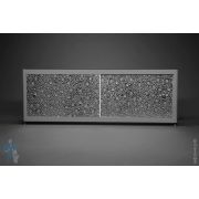 Экран под ванну A-SCREEN Bubble silver 1500х500-570 серый профиль, 2 дверцы