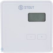 Терморегулятор STOUT R-10b проводной, ЖК-дисплей, белый, STE-0101-010001