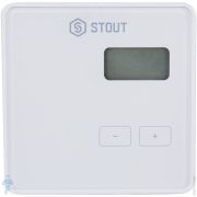 Терморегулятор STOUT R-9b проводной, ЖК-дисплей, белый, STE-0101-009001