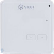 Терморегулятор STOUT R-9z проводной, ЖК-дисплей с подсветкой, белый, STE-0101-009003