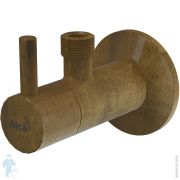 Угловой вентиль Alcaplast ARV001 ANTIC с фильтром 1/2«х3/8» металл, круглый, бронза