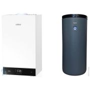 Газовый одноконтурный котел WARM Standart Auros 30кВт с бойлером косвенного нагрева 200 л, KV30200