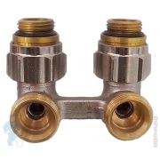Узел нижнего подключения Oventrop «Multiflex F» ZB G1/2«НРxG3/4»НР угловой, арт.1015884