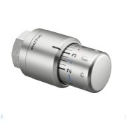 Термоголовка Oventrop «Uni SH» Edelstahl М30х1,5, жидкостная, матовая сталь, арт.1012085