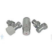 SCHLOSSER Комплект термостатический угловой хром DN15 GZ1/2 x GW1/2 блистер 602200060