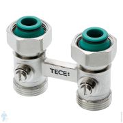 Узел нижнего подключения TECEflex 3/4«Ek x 3/4»Ek запорный, проходной, для радиаторов 8740435