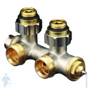 Узел нижнего подключения Oventrop «Multiblock T» 1/2«-3/4», угловой, арт.1184034