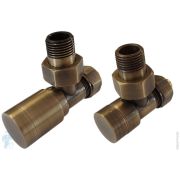 SCHLOSSER Комплект клапанов ELEGANT GZ1/2х1/2 угловой, ручная регулировка, античная латунь 604200105