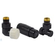 SCHLOSSER Комплект термостатический осевой левый Standard Mini DN15 GZ1/2 x GW1/2 черный 6022 00067