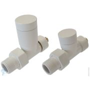SCHLOSSER Комплект клапанов ELEGANT GZ1/2х16х2 проходной с ручной регулировкой, белый 604200022