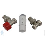 SCHLOSSER Комплект термостатический угловой никель DN15 GZ1/2 x GW1/2 блистер 602200031