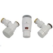 SCHLOSSER Комплект угловой GZ1/2 x M22x1,5 белый, с головкой Мини M30x1,5, 603400041