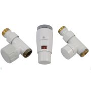 SCHLOSSER Комплект проходной GZ1/2 x M22x1,5 белый, с головкой Мини M30x1,5, 603400043