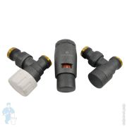 SCHLOSSER Комплект угловой GZ1/2 x M22x1,5 с головкой Мини M30x1,5, 603400041 Ral 8017