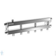 Модульный коллектор Gidruss MKSS-40-4D до 40 кВт, магистраль 3/4, 4 контура из них 3 вертикальных