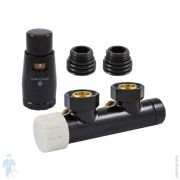 Душевой уголок ABBER Schwarzer Diamant AG30140BH-S50B-S50B (1400х500х1950) стекло 6 мм,прозр./черн