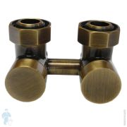 SCHLOSSER Узел подключения угловой EXCLUSIVE GW 3/4х GZ М22х1,5 601000011 античная латунь