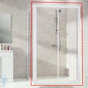 Душевая дверь HUPPE Alpha2 1200х1900 раздвижная, профиль белый/стекло прозрачное A22302.055.321