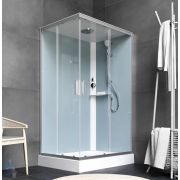 Душевая кабина AM.PM Gem 120х80 прямоугольная, профиль хром матовый, стекло прозрачное W90C-404-1208