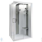 Душевая кабина Novellini Skill A 1000х800х2170 правая, Essential, прозрачное/белый SKIA109DT1F-1AN1