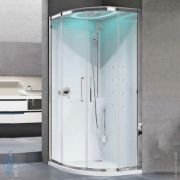 Душевая кабина Novellini Eon R 900х900х2210 г/м, термостат, стекло прозрачное/хром EONR99T1F-1AK