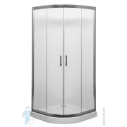 Душевой уголок Aquanet ALFA 1000х1000х2100 полукруглый, прозрачное стекло/профиль хром 185040