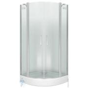 Уголок душевой GOOD DOOR BAS PANDORA R-100-C-CH (100х100) полукруглый, без поддона